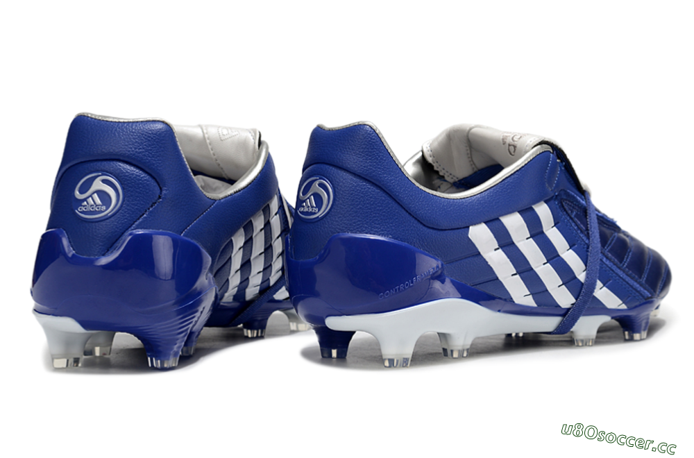 Men's Adidas Predator Accelerator FG Firm Ground Low-Tops Football Boots - Blue/White 6