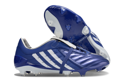 Men's Adidas Predator Accelerator FG Firm Ground Low-Tops Football Boots - Blue/White