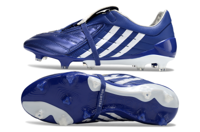 Men's Adidas Predator Accelerator FG Firm Ground Low-Tops Football Boots - Blue/White