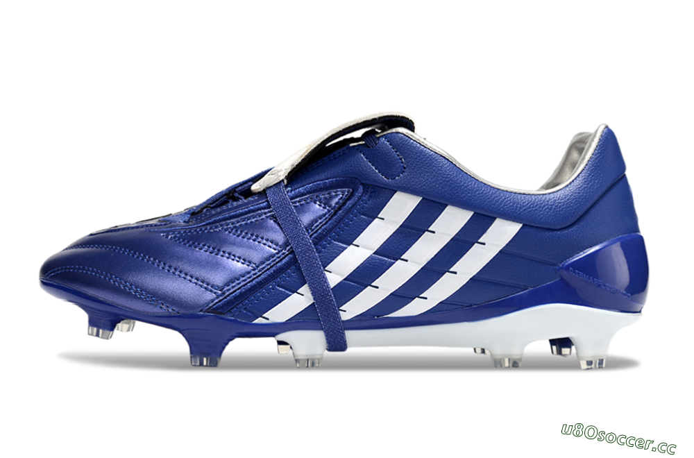 Men's Adidas Predator Accelerator FG Firm Ground Low-Tops Football Boots - Blue/White 0