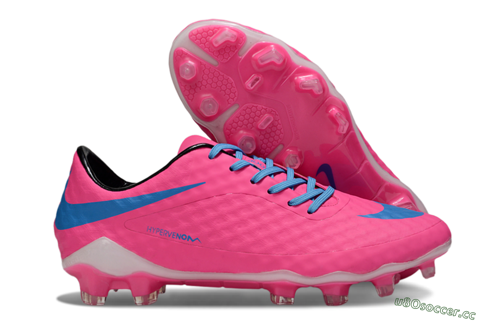 Men's Nike Hypervenom Phantom Rgn SE FG Firm Ground Low-Tops Football Boots - Pink/Blue/White 2