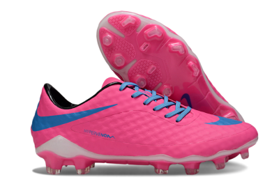 Men's Nike Hypervenom Phantom Rgn SE FG Firm Ground Low-Tops Football Boots - Pink/Blue/White