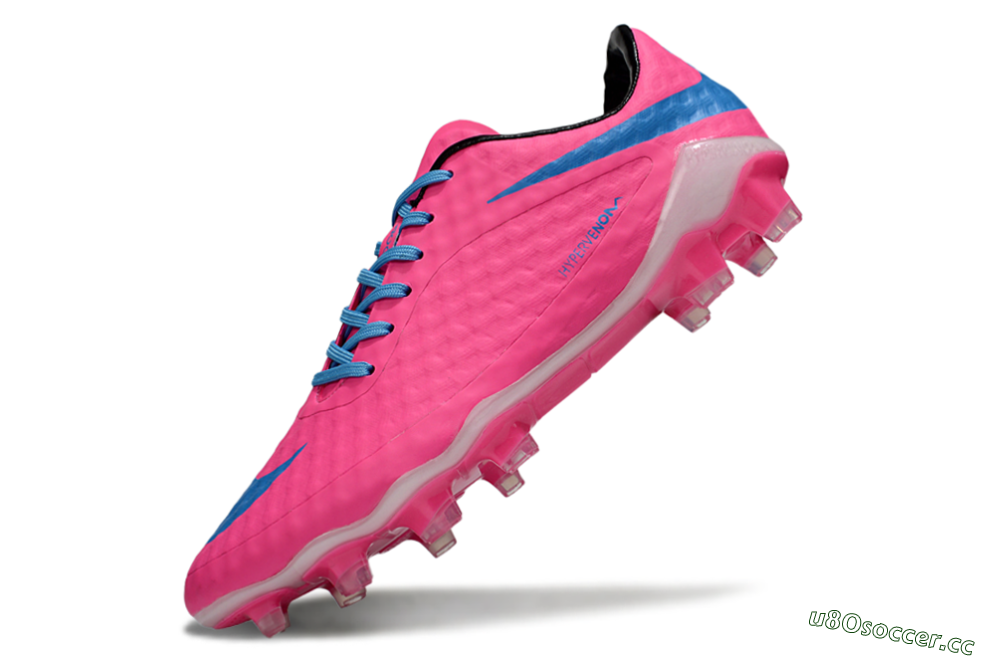 Men's Nike Hypervenom Phantom Rgn SE FG Firm Ground Low-Tops Football Boots - Pink/Blue/White 5