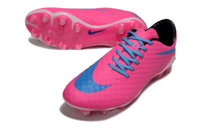 Men's Nike Hypervenom Phantom Rgn SE FG Firm Ground Low-Tops Football Boots - Pink/Blue/White