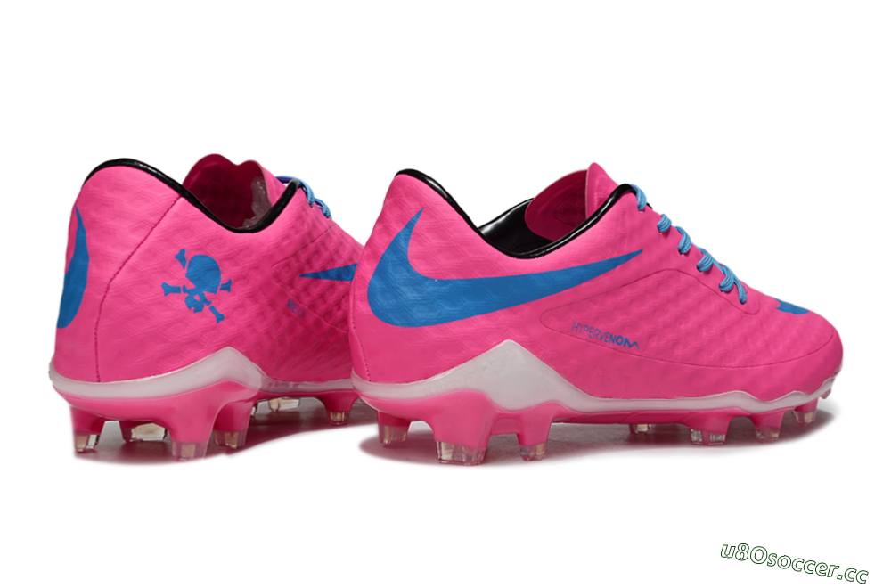 Men's Nike Hypervenom Phantom Rgn SE FG Firm Ground Low-Tops Football Boots - Pink/Blue/White 6