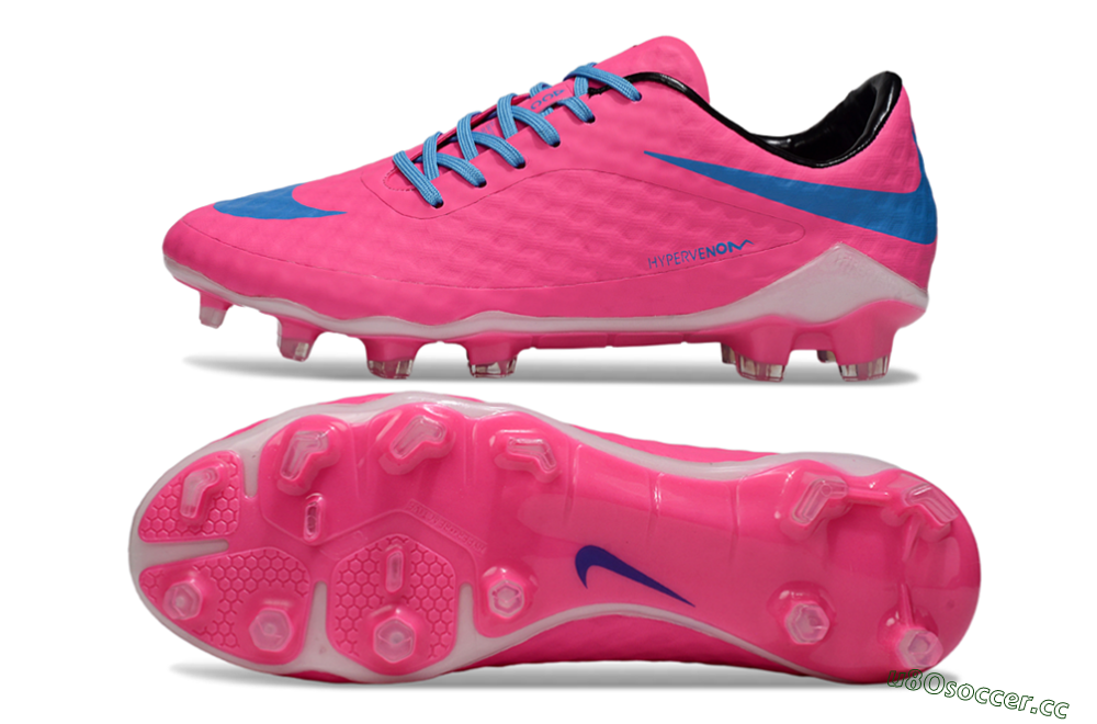 Men's Nike Hypervenom Phantom Rgn SE FG Firm Ground Low-Tops Football Boots - Pink/Blue/White 1