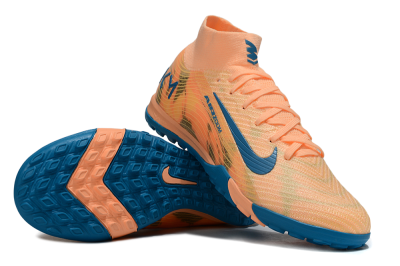 Unisex Nike Air Zoom Mercurial Superfly 10 Elite TF Artificial Turf High-Tops Football Shoes - Pink/Blue/Yellow