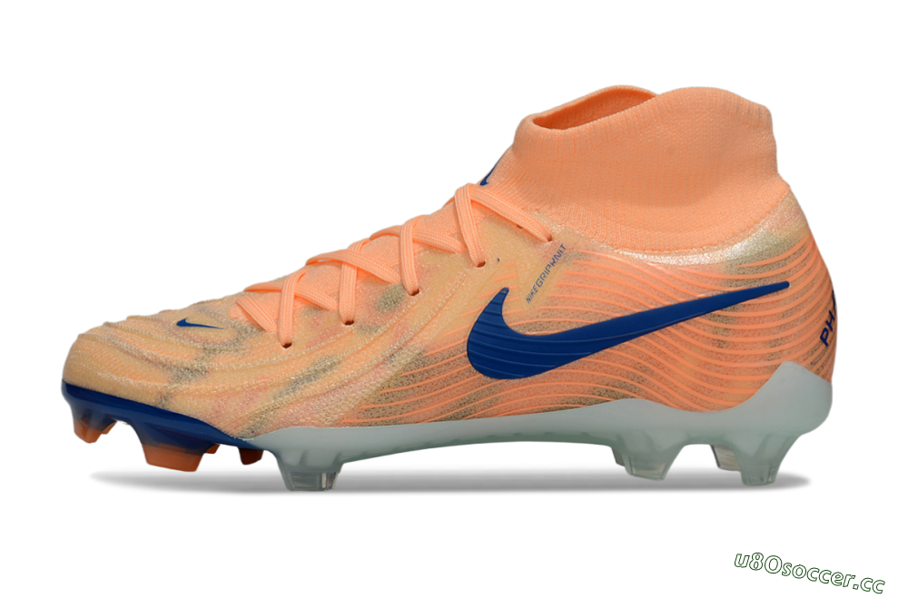 Men's Nike Phantom Luna Elite FG Firm Ground High-Tops Football Boots - Pink/Blue 0