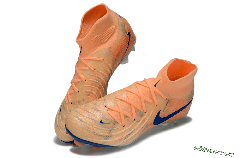 Men's Nike Phantom Luna Elite FG Firm Ground High-Tops Football Boots - Pink/Blue 3