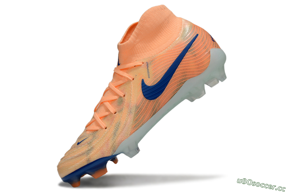 Men's Nike Phantom Luna Elite FG Firm Ground High-Tops Football Boots - Pink/Blue 5