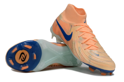Men's Nike Phantom Luna Elite FG Firm Ground High-Tops Football Boots - Pink/Blue