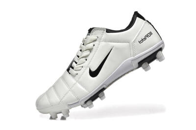 Men's Nike Air Zoom Total 90 III FG Firm Ground Low-Tops Football Boots - White/Black