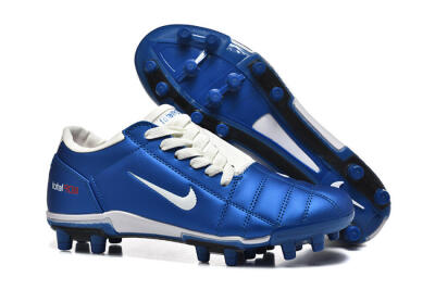 Men's Nike Air Zoom Total 90 III FG Firm Ground Low-Tops Football Boots - Blue/White