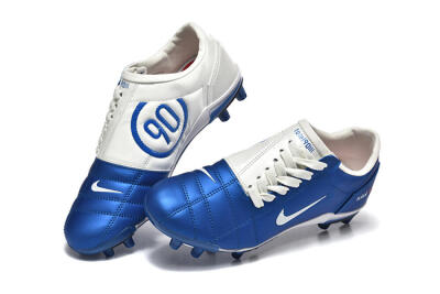 Men's Nike Air Zoom Total 90 III FG Firm Ground Low-Tops Football Boots - Blue/White