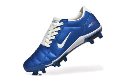 Men's Nike Air Zoom Total 90 III FG Firm Ground Low-Tops Football Boots - Blue/White