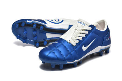 Men's Nike Air Zoom Total 90 III FG Firm Ground Low-Tops Football Boots - Blue/White