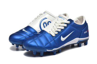 Men's Nike Air Zoom Total 90 III FG Firm Ground Low-Tops Football Boots - Blue/White