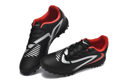 Men's Nike Phantom 6 Elite TF Artificial Turf Low-Tops Football Shoes - Blue/Silver/Red