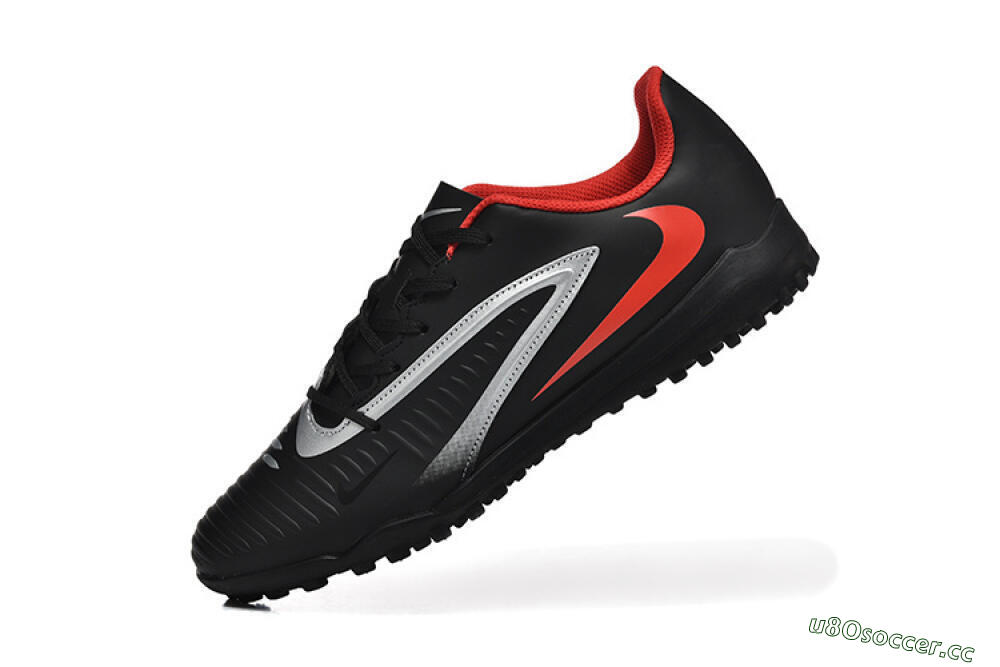 Men's Nike Phantom 6 Elite TF Artificial Turf Low-Tops Football Shoes - Blue/Silver/Red 8