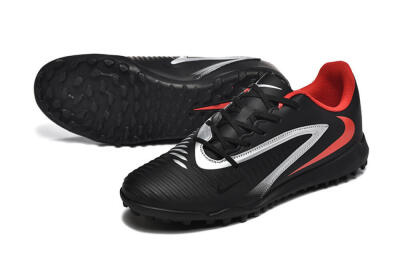 Men's Nike Phantom 6 Elite TF Artificial Turf Low-Tops Football Shoes - Blue/Silver/Red
