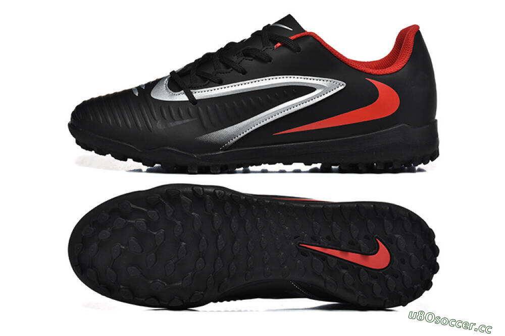 Men's Nike Phantom 6 Elite TF Artificial Turf Low-Tops Football Shoes - Blue/Silver/Red 1
