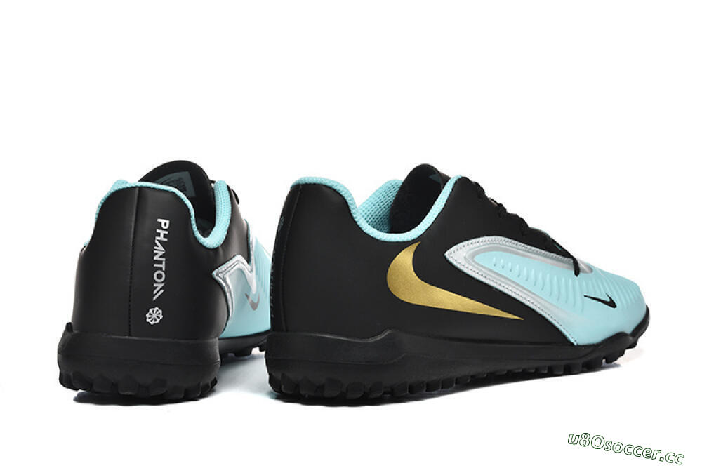 Men's Nike Phantom 6 Elite TF Artificial Turf Low-Tops Football Shoes - Jade/Silver/Black 9