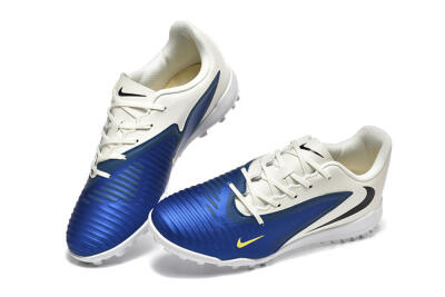 Men's Nike Phantom 6 Elite TF Artificial Turf Low-Tops Football Shoes - Blue/White/Black