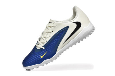 Men's Nike Phantom 6 Elite TF Artificial Turf Low-Tops Football Shoes - Blue/White/Black