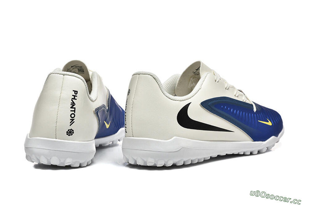 Men's Nike Phantom 6 Elite TF Artificial Turf Low-Tops Football Shoes - Blue/White/Black 9