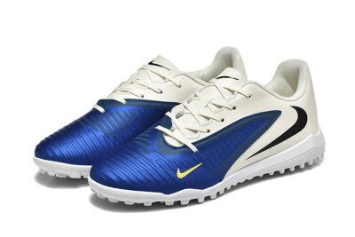 Men's Nike Phantom 6 Elite TF Artificial Turf Low-Tops Football Shoes - Blue/White/Black