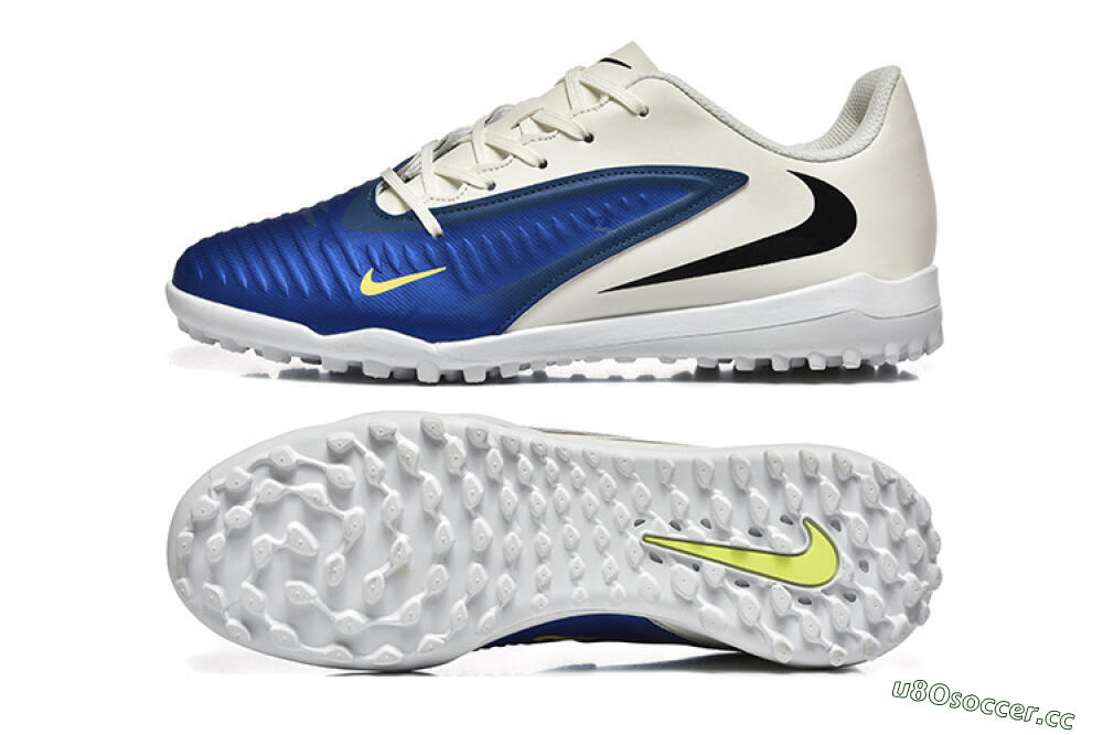 Men's Nike Phantom 6 Elite TF Artificial Turf Low-Tops Football Shoes - Blue/White/Black 1