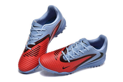 Men's Nike Phantom 6 Elite TF Artificial Turf Low-Tops Football Shoes - Red/Blue/Black
