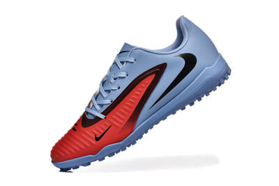 Men's Nike Phantom 6 Elite TF Artificial Turf Low-Tops Football Shoes - Red/Blue/Black