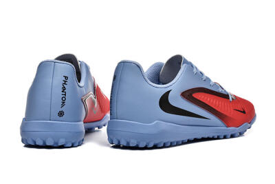 Men's Nike Phantom 6 Elite TF Artificial Turf Low-Tops Football Shoes - Red/Blue/Black