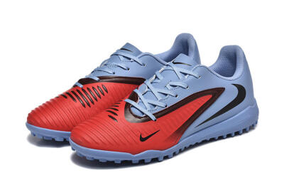 Men's Nike Phantom 6 Elite TF Artificial Turf Low-Tops Football Shoes - Red/Blue/Black