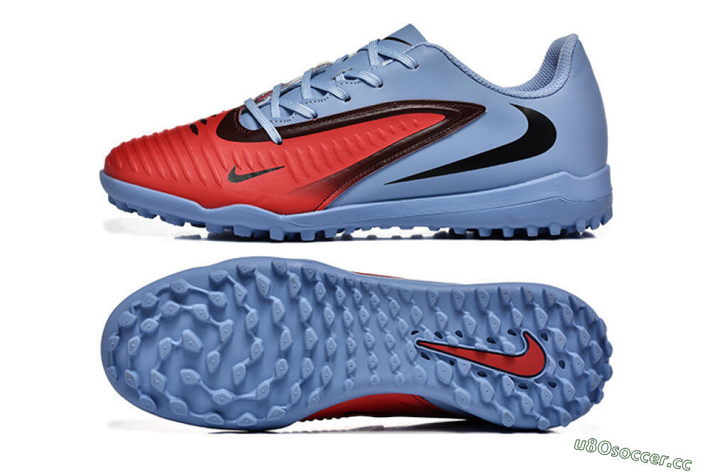Men's Nike Phantom 6 Elite TF Artificial Turf Low-Tops Football Shoes - Red/Blue/Black 1