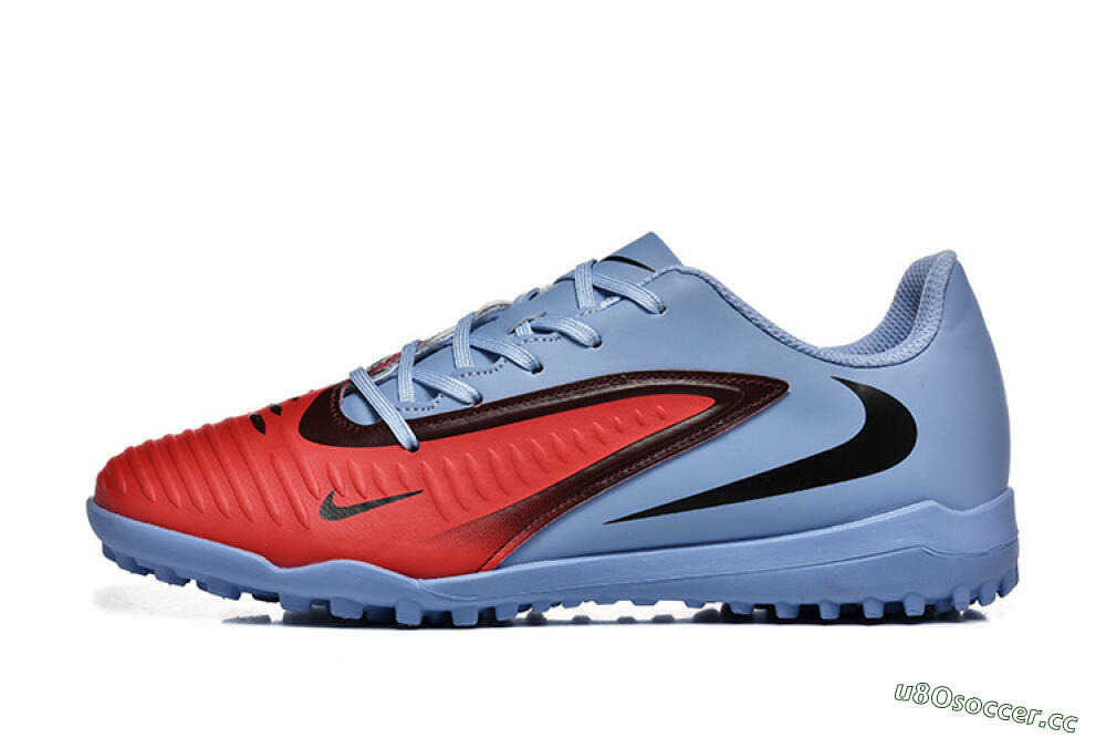 Men's Nike Phantom 6 Elite TF Artificial Turf Low-Tops Football Shoes - Red/Blue/Black 0