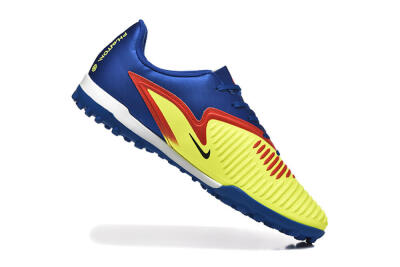 Men's Nike Phantom 6 Elite TF Artificial Turf Low-Tops Football Shoes - Yellow/Red/Blue