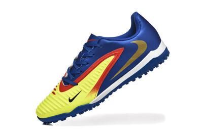 Men's Nike Phantom 6 Elite TF Artificial Turf Low-Tops Football Shoes - Yellow/Red/Blue