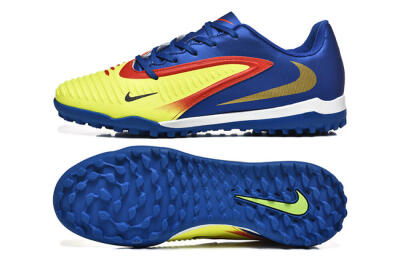 Men's Nike Phantom 6 Elite TF Artificial Turf Low-Tops Football Shoes - Yellow/Red/Blue