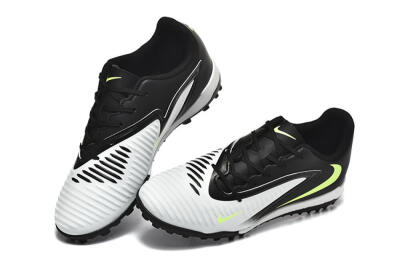 Men's Nike Phantom 6 Elite TF Artificial Turf Low-Tops Football Shoes - White/Black/Yellow