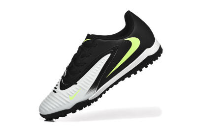Men's Nike Phantom 6 Elite TF Artificial Turf Low-Tops Football Shoes - White/Black/Yellow