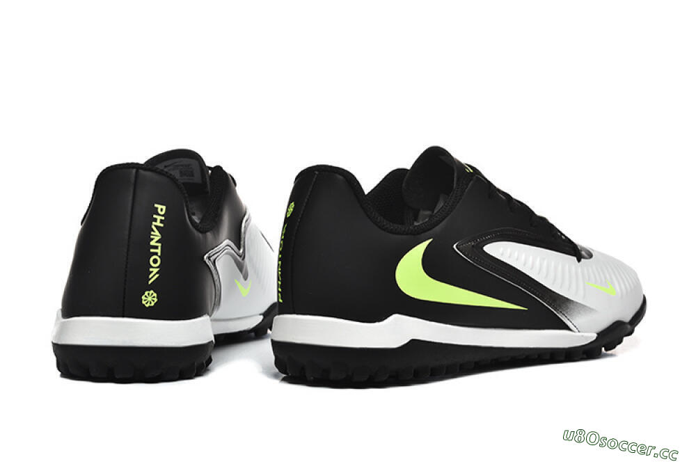 Men's Nike Phantom 6 Elite TF Artificial Turf Low-Tops Football Shoes - White/Black/Yellow 9
