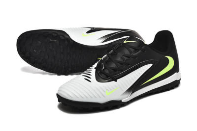 Men's Nike Phantom 6 Elite TF Artificial Turf Low-Tops Football Shoes - White/Black/Yellow