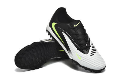 Men's Nike Phantom 6 Elite TF Artificial Turf Low-Tops Football Shoes - White/Black/Yellow
