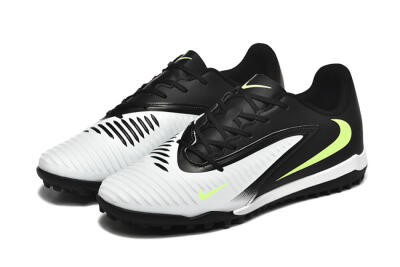 Men's Nike Phantom 6 Elite TF Artificial Turf Low-Tops Football Shoes - White/Black/Yellow