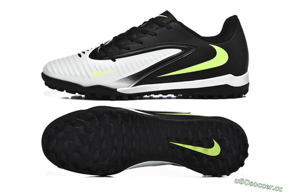 Men's Nike Phantom 6 Elite TF Artificial Turf Low-Tops Football Shoes - White/Black/Yellow 1