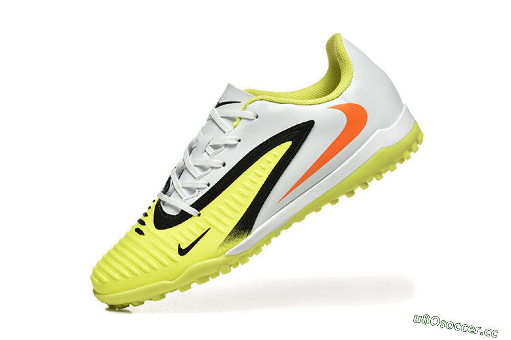 Men's Nike Phantom 6 Elite TF Artificial Turf Low-Tops Football Shoes - Yellow/White/Red 8