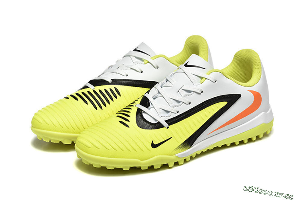 Men's Nike Phantom 6 Elite TF Artificial Turf Low-Tops Football Shoes - Yellow/White/Red 5