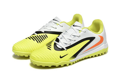 Men's Nike Phantom 6 Elite TF Artificial Turf Low-Tops Football Shoes - Yellow/White/Red